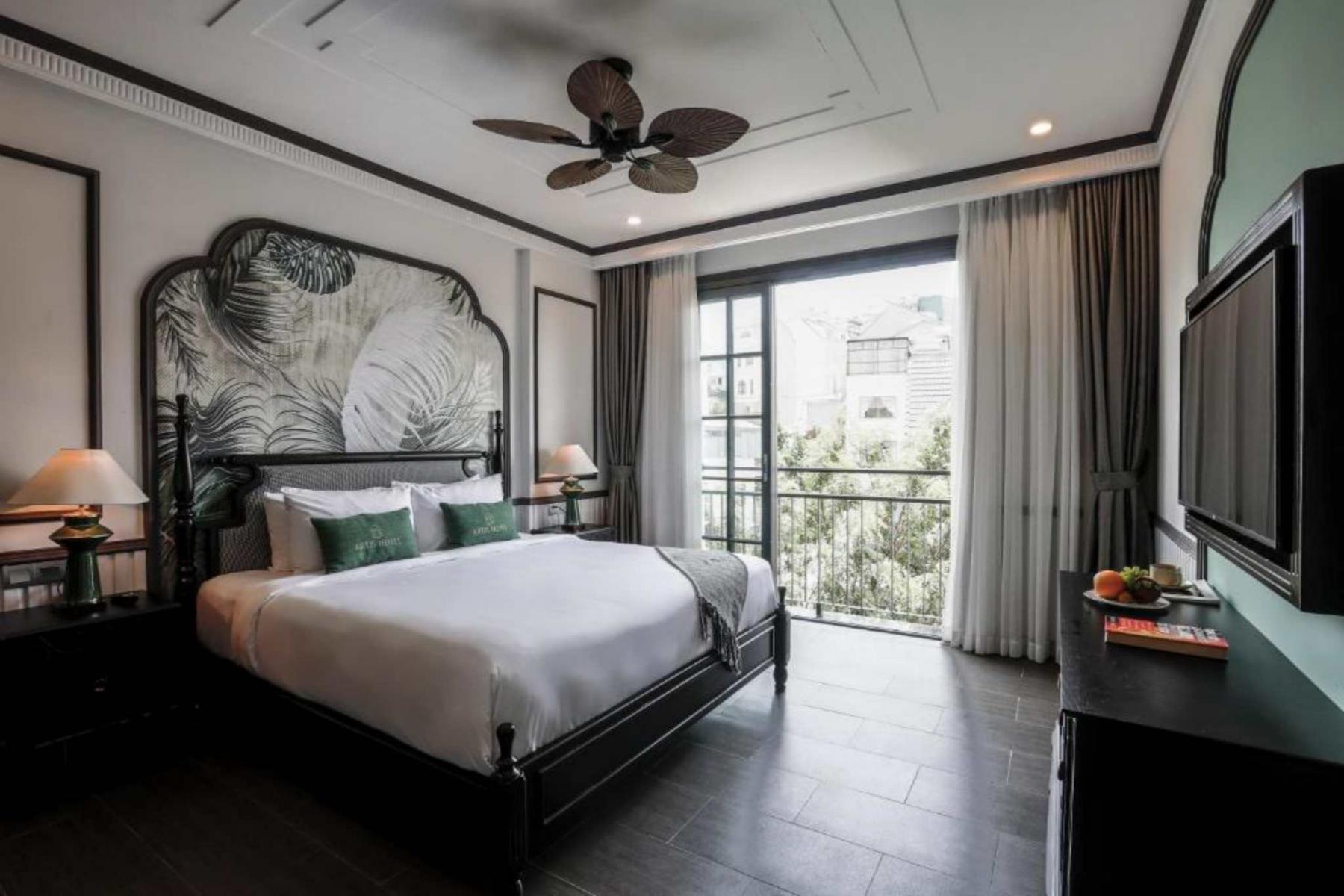 Chất liệu nội thất bằng tre của Artis Hotel Đà Lạt 